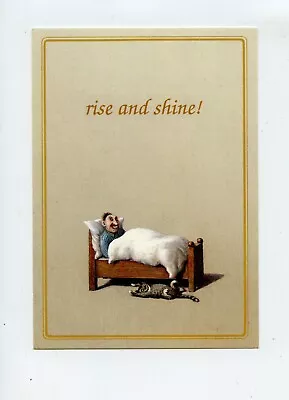 Michael Sowa - Rise & Shine - Man & Cat Waking Up - Incognito 0180 Germany • $3.64