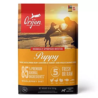 $85.27 • Buy ORIJEN Dog Puppy Recipe, 13lb, High-Protein Grain-Free Dry Puppy Food, Packag...