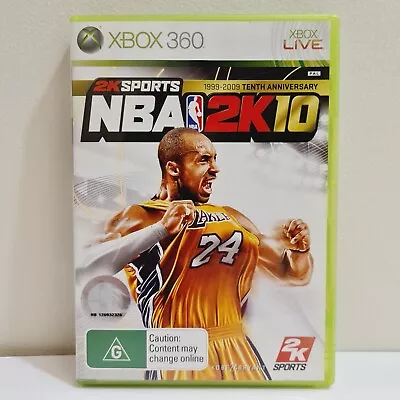 NBA 2K10 Xbox 360 Includes Manual Tested & Working • $9.95