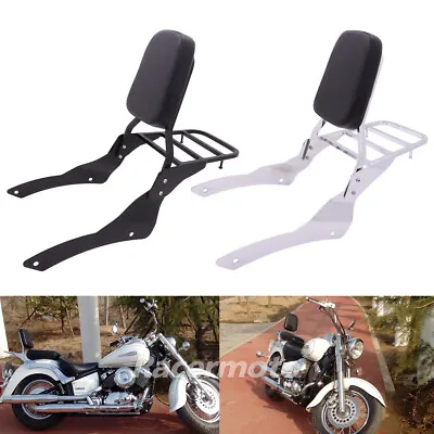 Backrest Sissy Bar Luggage Rack For Yamaha V-Star XVS400 XVS650 Classic 98-13 • $79.88