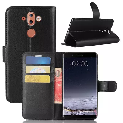 BLACK Wallet Leather Flip Case Cover For Various Nokia Phones Genuine AU Seller • $6.99