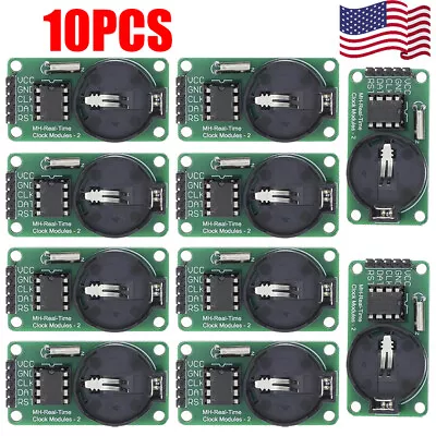 10 PCS RTC DS1302 Real Time Clock Module Fits For Arduino AVR ARM PIC SMD DS1307 • $13.89