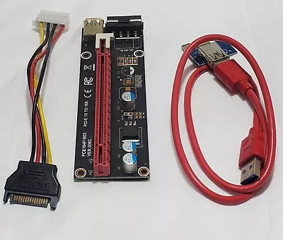 Mini PCI Express X1 To X16 Slot Adapter Riser For PCIe Graphics • $10.99