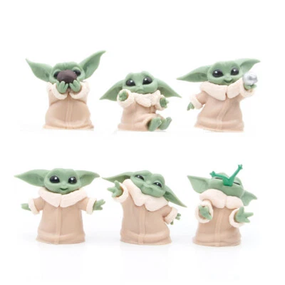 £7.29 • Buy 6X Mini Mandalorian Baby Yoda Action Figure Topper Toys Car Decoration Gift