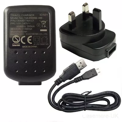 Alcatel Mains Wall Charger Cable CE Approved For Samsung Galaxy Ace/Y/C3590 • £5.49