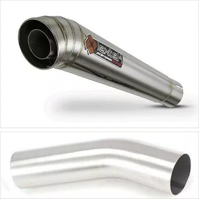 Lextek Slip-on Stainless Steel 300mm Exhaust For Kawasaki ZX-10R Ninja 08-10 • £126.19