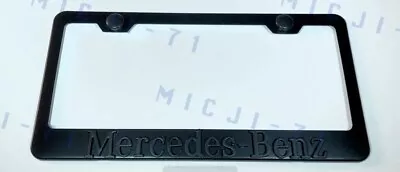 3D Mercedes Benz Emblem Stainless Steel License Plate Frame Rust Free • $10