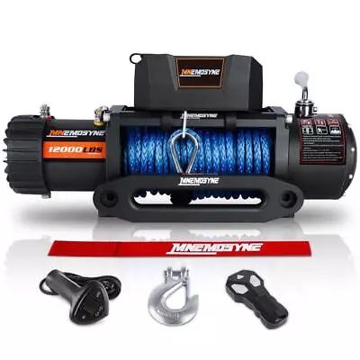 $284.99 • Buy 12000LB Remote Electric Winch Synthetic Rope IP67 For Truck UTV ATV SUV Car