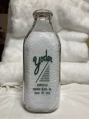 SPQ Yoder Dairy Kempsville Virginia Beach VA. Milk Bottle • $26