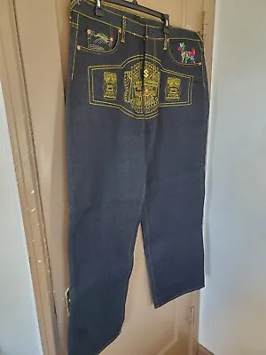 Vtg RMC By Martin Ksohoh Embroidered Waves  Jeans Lot: 1002 Size 40 X 33 NWOT • $79