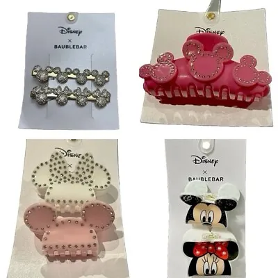 Disney X BAUBLEBAR *YOU CHOOSE* Hair Clips Mickey Mouse Minnie Mouse NIP • $19.99