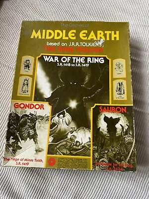 Middle Earth Trilogy  War Of The Ring Gondor Sauron Board Game Vintage Rare • £115