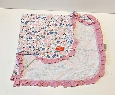 Magnetic Me Stretchy Swaddle Blanket Modal Pink Blue Flowers 30”x30” Newborn • $24.99