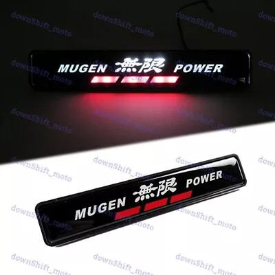 JDM Mugen Power Logo LED Light Car Front Grille Badge Illuminated Decal Sticker • $13.60