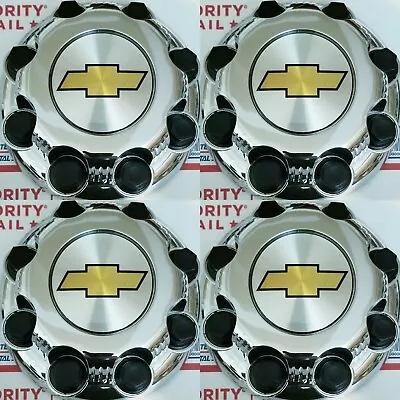 $57.99 • Buy 4NEW Chevy Express Van 2500 3500 CHROME Center Hub Caps 9597163 8 LUGS CAPS SET