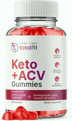 TotalFit Keto + ACV Advanced Weight Loss Gummies To Lose Belly Fat 60ct • $19.95