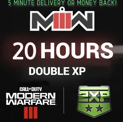 Call Of Duty Modern Warfare 3 III [COD MW3] 20 Hours Double XP 2XP 🔥 INSTANT 🔥 • $7.94