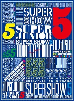 SUPER JUNIOR WORLD TOUR  SUPER SHOW5  LIVE In JAPAN First Limited Edition 3DVD • $80.49
