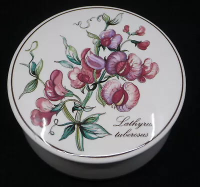 Vintage Villeroy & Boch Botanica Trinket Box Lathryus Tuberosus Sweet Pea • $14.99