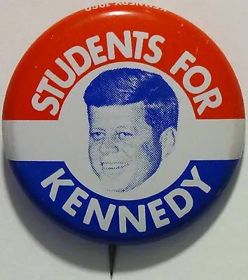 Students For Kennedy ~ John F. Kennedy 1960 Presidential Campaign Pin / Button • $9.95