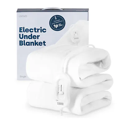 Electric Heated Under Blanket Comfort Control Fast Heat Up Cosy Warm Washable  • £17.94