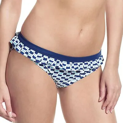 Panache Cleo Swimwear Lucille Frill Bikini Brief/Bottoms Nautical Print CW0067 • £6.26
