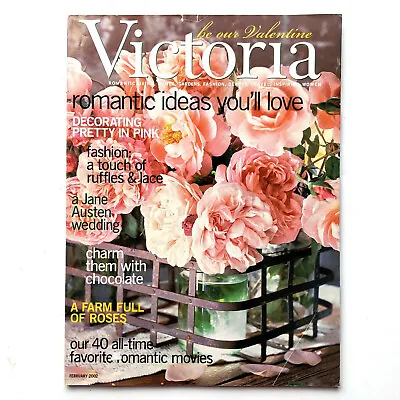 Vintage Victoria Magazine February 2002 Romantic Ideas You'll Love • $6.99