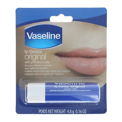 5 Pack Vaseline Lip Therapy Original Lip Balm Petroleum Jelly Moisturizing .16oz • $14.73