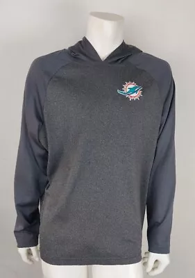 ANTIGUA Miami Dolphins NFL Long Sleeve Dri Fit Training Hoodie Men's Size XL • $49.95