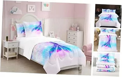 Kids Duvet Size Mermaid Quilt Cover Fish Scales Bedding Twin Mermaid-aee0107 • $45.21