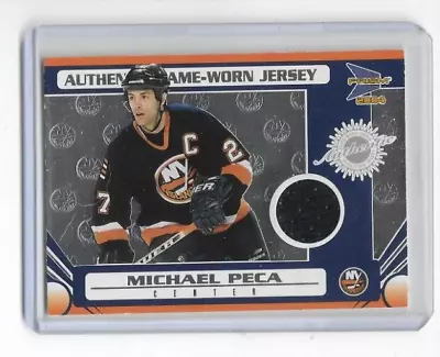 2003-04 Pacific Prism Michael Peca Authentic Game-Worn Jersey Card /150 #128 • $5