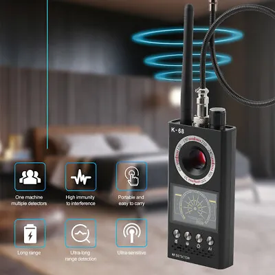 2023 K68 Anti-Spy Scanner Detector RF Camera GSM Audio Bug Finder Signal Tracker • $45.95