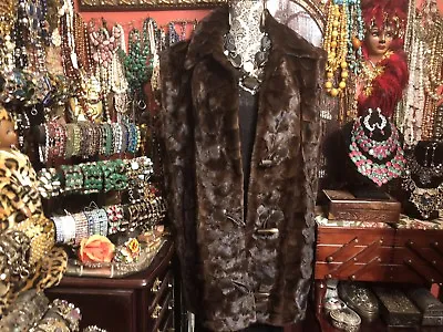 Fabulous REAL MINK FUR Vest Coat In Brown Size Large • $400