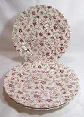 Spode Copeland England Vintage ROSEBUD CHINTZ Three (3) Dinner Plates GC • $82