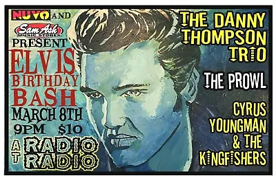 ELVIS TRIBUTE 6Concert Poster Gig Poster Indianapolis  • $9.89