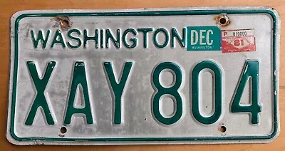 1981 WASHINGTON License Plate ~ Issued In Mason County • $4.50