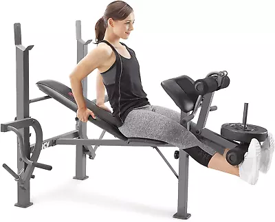Marcy Standard Weight Bench Incline With Leg Developer And Butterfly Arms For • $202.43