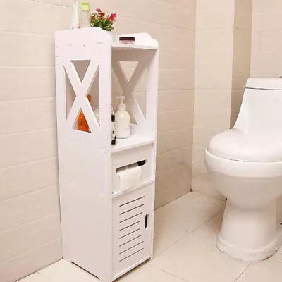 Bathroom Shelf Toilet Standing Rack Organizer Cupboard Cabinet Storage Holder • $49.98