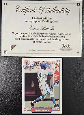 1993 Nabisco All-star Autograph Ernie Banks On Card Auto Baseball Card Nm *ycc* • $10.99