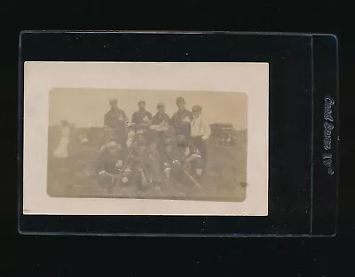 1893 RPPC Post Card Town Baseball Team Kansas City Clovers Incredible Eye Appea • $75