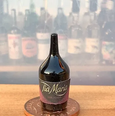 Tia Maria Label On A Glass Bottle Tumdee 1:12 Scale Dolls House Drink • $9.49