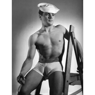 Gay Sailor Man Homosexual Nice Shirtless Guy Man 5x7 Photo Vintage Print 7200B • $8.95