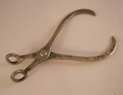 Antique Vtg GEORGE K. WEBSTER Sterling Silver Miniature Sugar Tongs Ice Tongs • $69