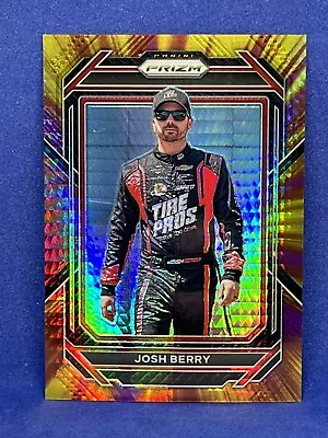 2023 Panini Prizm Racing Josh Berry Purple Yellow Hyper Prizm #45 • $1