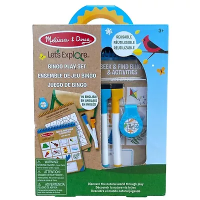 Melissa & Doug Reusable Let's Explore Seek & Find Bingo Play Set NEW Ages 3+ • $6.59