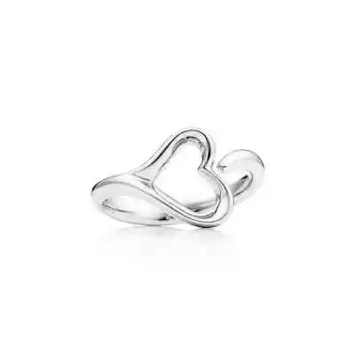 £180 • Buy Tiffany & Co Elsa Peretti Open Heart Ring Silver