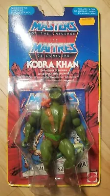 Super Rare Kobra Khan Vintage Masters Of The Universe - Yellow Border MOC 1984. • $36