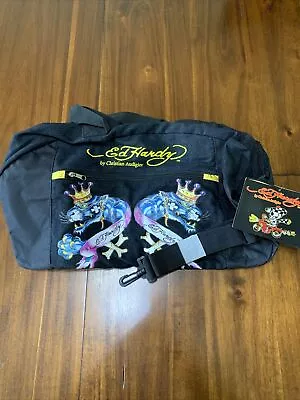 NEW! Ed Hardy Double Panther Duffle Bag Christian Audigier 100% AUTHENTIC • $49.99