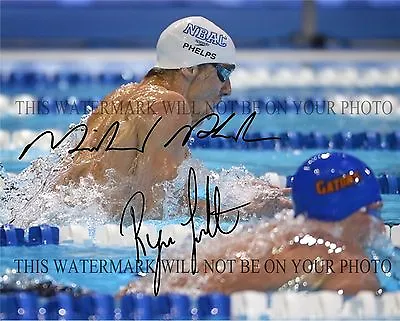 MICHAEL PHELPS AND RYAN LOCHTE SIGNED AUTOGRAPH 8x10 RP PHOTO TEAM USA FL GATORS • $18.99