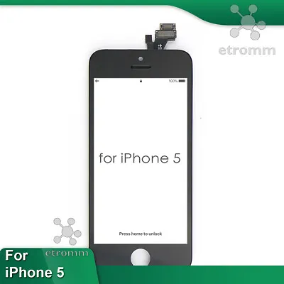 For Black IPhone 5 LCD Display Touch Screen Digitizer Frame Replacement A1428 • $14.95